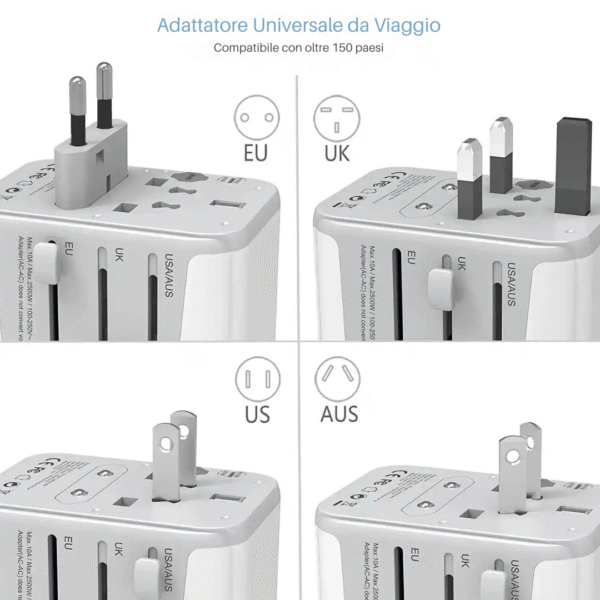 Adattatore da Viaggio Internazionale - immagine 3