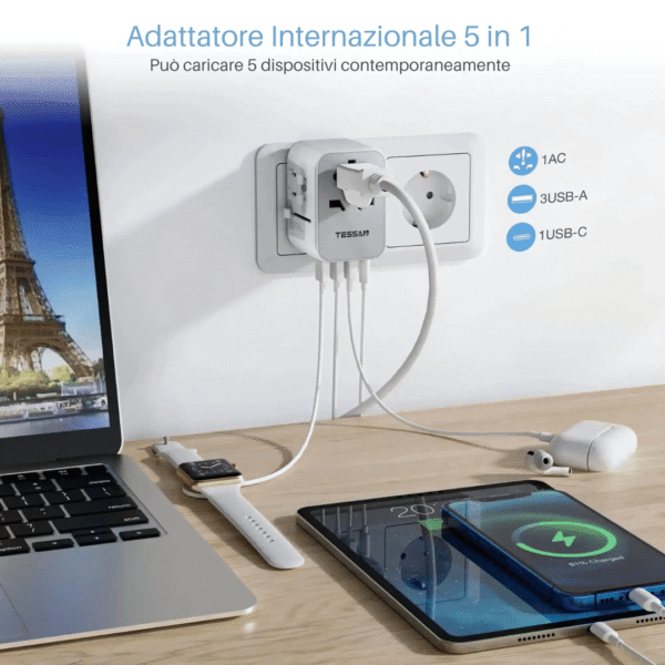 Adattatore da Viaggio Internazionale - immagine 2