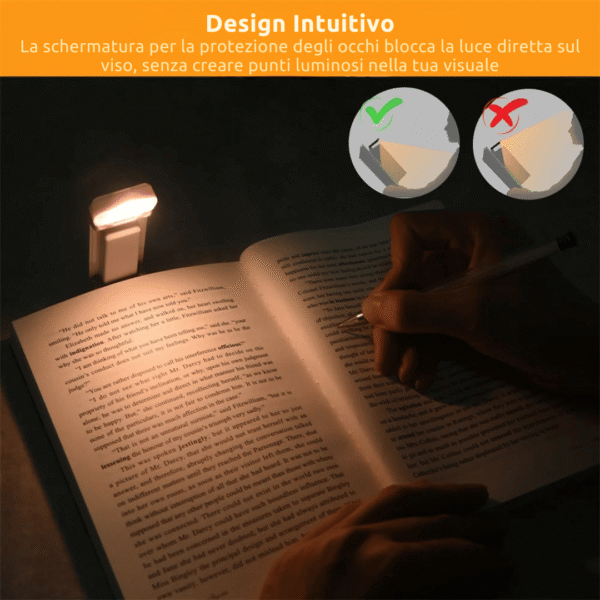 Lampada da libro Led - immagine 4