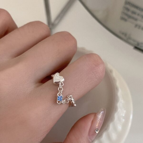 anello cuore intrecciato