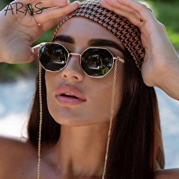 Occhiali da sole Vintage ottagonali da donna - immagine 2
