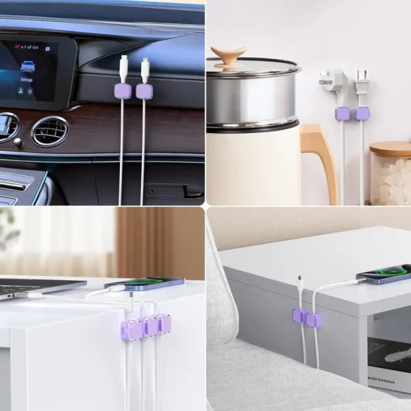 Organizzatore di cavi magnetico 6 Pezzi - immagine 2