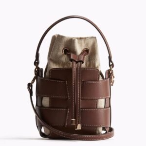 Borsa a Secchiello Vintage in PU Alta Qualità