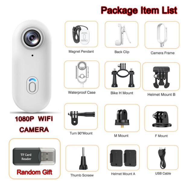 Action Camera Compatta 1080P con Wi-Fi - immagine 2