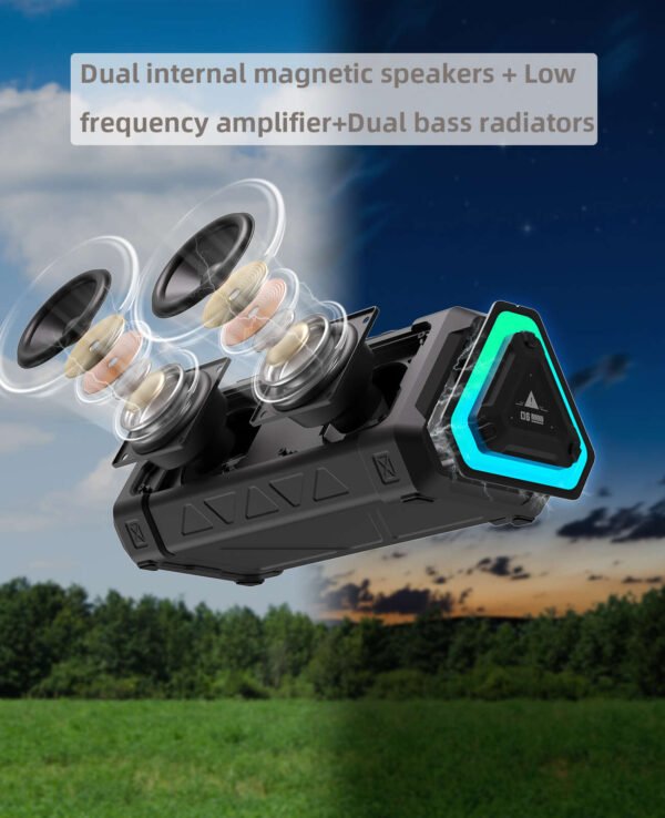 Altoparlante Bluetooth con Suono Stereo e Luci Dinamiche - immagine 4