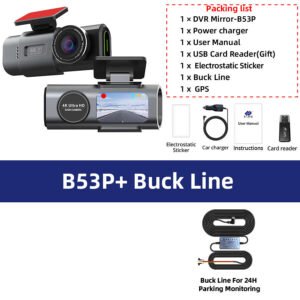 Doppia Dashcam 4K + 1080P Ultra Night Vision