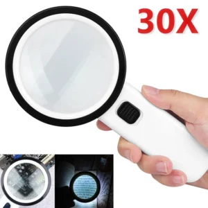 Lente d'Ingrandimento Illuminata con 12 LED