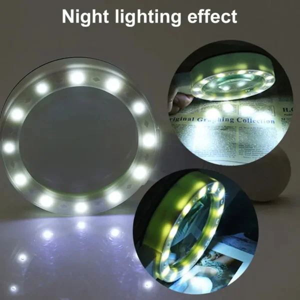 Lente d'Ingrandimento Illuminata con 12 LED - immagine 4