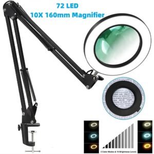 Lente Ingrandimento Scrivania con Luce a LED