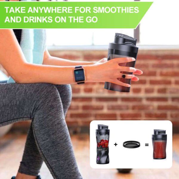Frullatore Portatile Senza Fili - Smoothie Maker 700ml - immagine 4