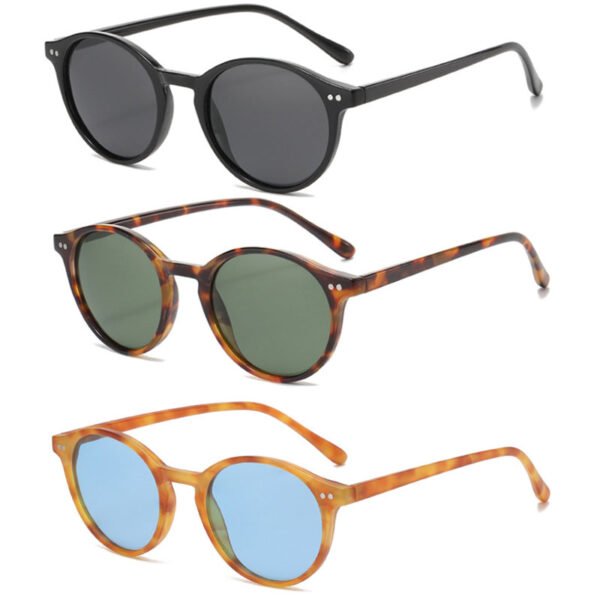 Occhiali da Sole Rotondi alla Moda - Stile Unico - immagine 4