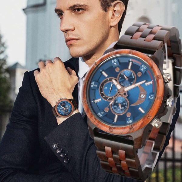 Orologio Da Polso In Legno Naturale - immagine 2
