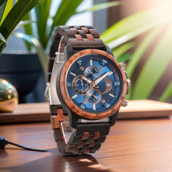 Orologio Da Polso In Legno Naturale - immagine 3