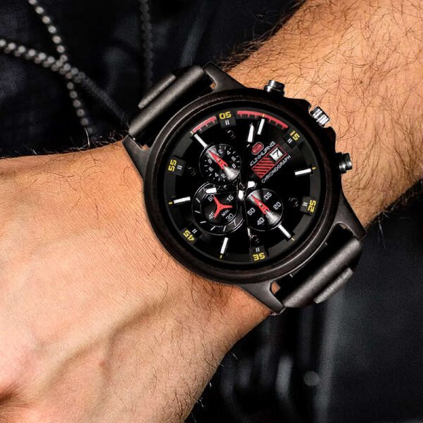 Orologio da Polso in Legno con Cronografo - immagine 2