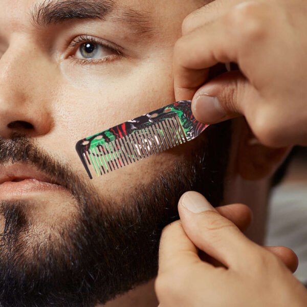 Pettine Barba Professionale a Doppia Faccia - immagine 3