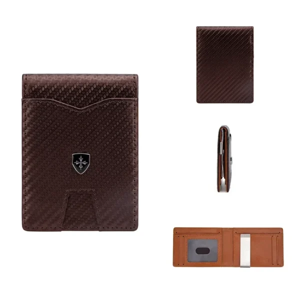 Porta Carte Uomo SLIM & FLAT con RFID e Chiusura Magnetica