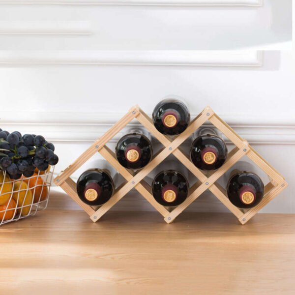 Portabottiglie Vino Ecologico in Bambù - immagine 2