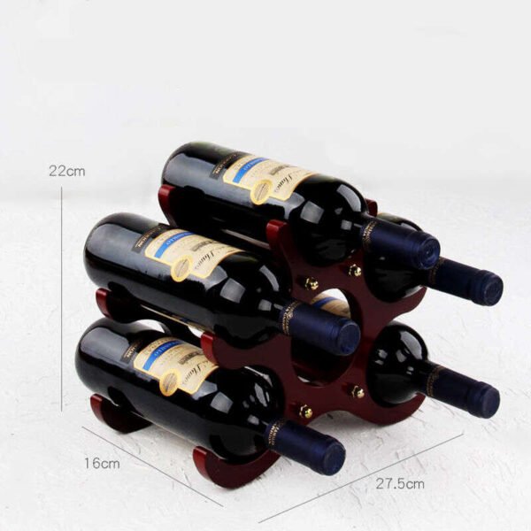 Portabottiglie Vino Moderno Impilabile - Set da 2 - immagine 4