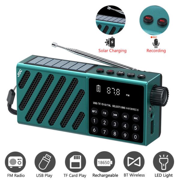 Radiosveglia Digitale con Bluetooth e Display LCD