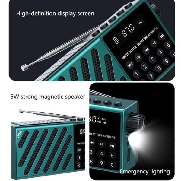Radiosveglia Digitale con Bluetooth e Display LCD - immagine 4