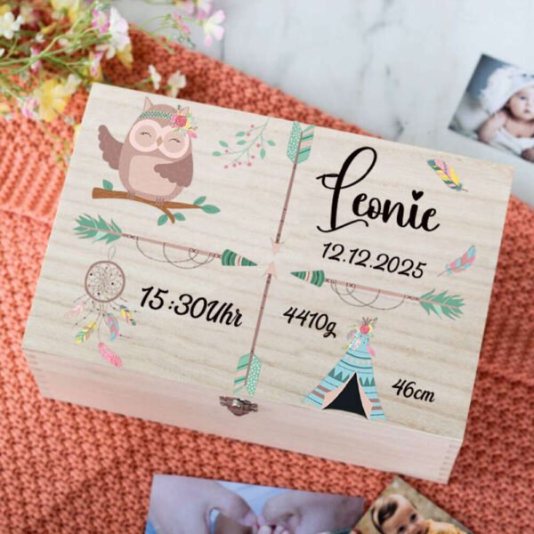 Scatola Memorie Personalizzata Stampa Floreale - immagine 3