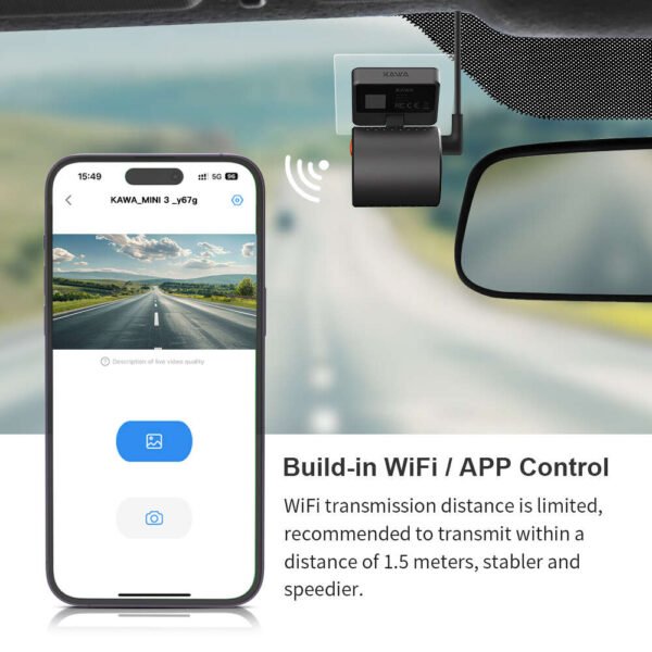 Telecamera per Auto con Super Visione Notturna e Wi-Fi - immagine 3