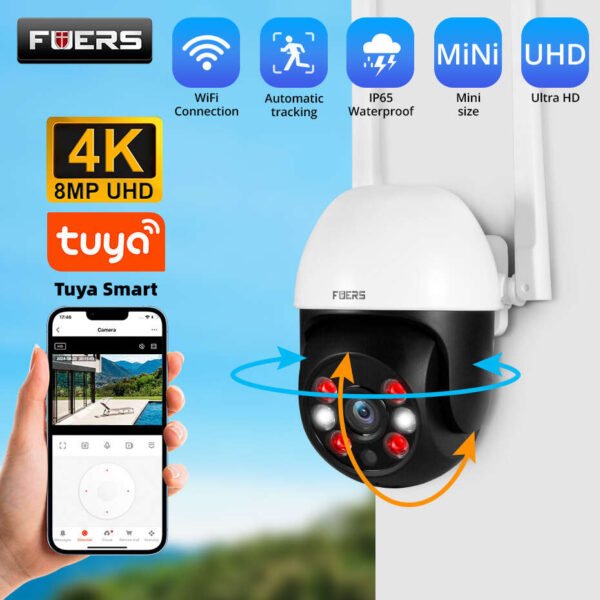 Telecamera WiFi 4K con Visione Notturna e AI