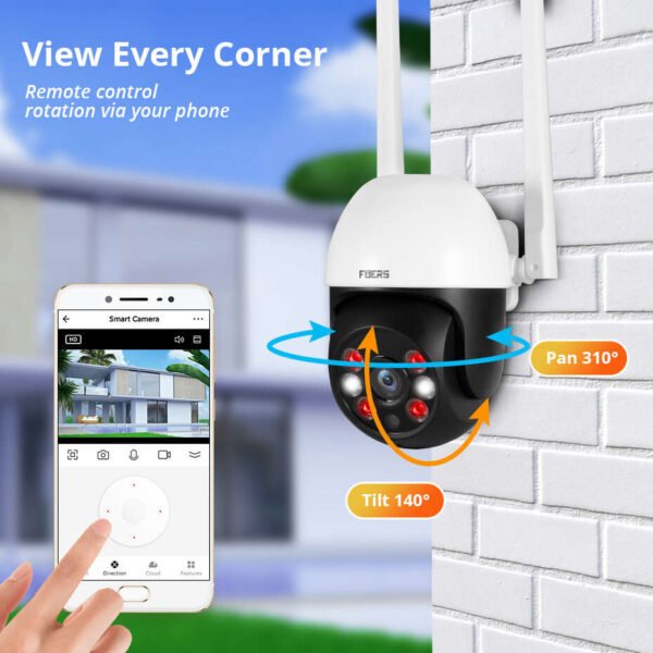 Telecamera WiFi 4K con Visione Notturna e AI - immagine 2