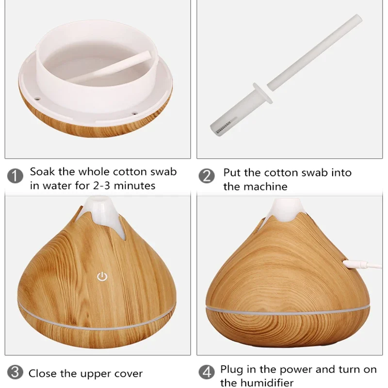 Umidificatore Ambiente con Aromaterapia e LED - immagine 4