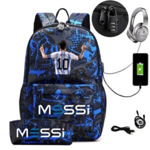 Zaino Scuola Messi Blu & Nero